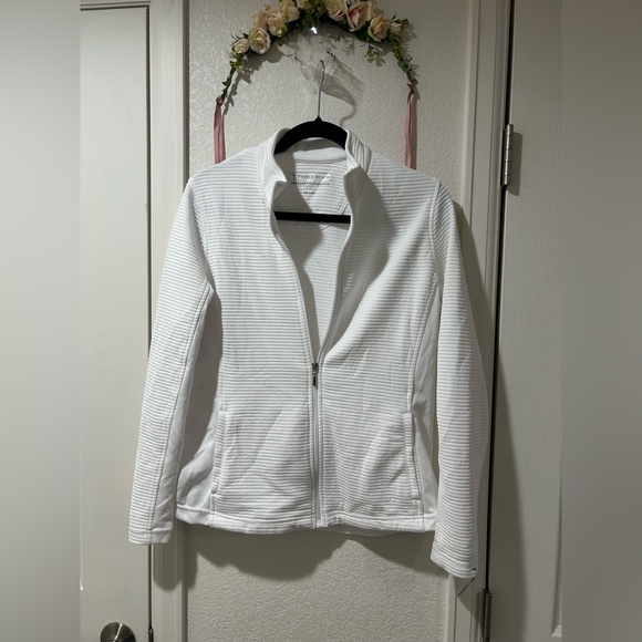 Pebble Beach Mixed Media Quilted Full Zip Up - Picture 2 of 4